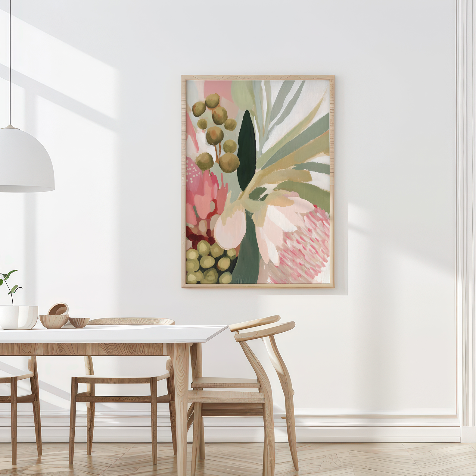 Abstract Australian Native Botanical Wall Art Print