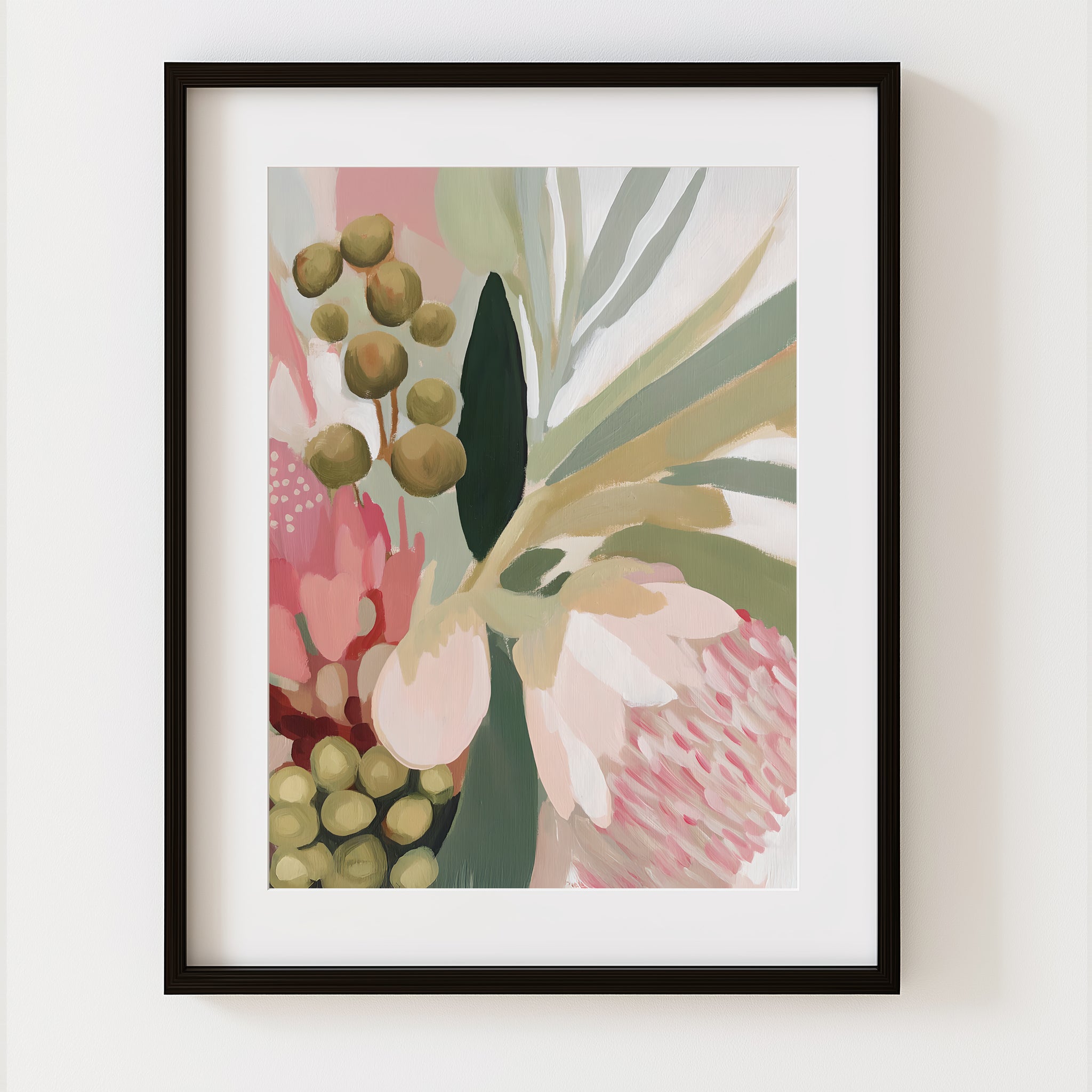 Abstract Australian Native Botanical Wall Art Print