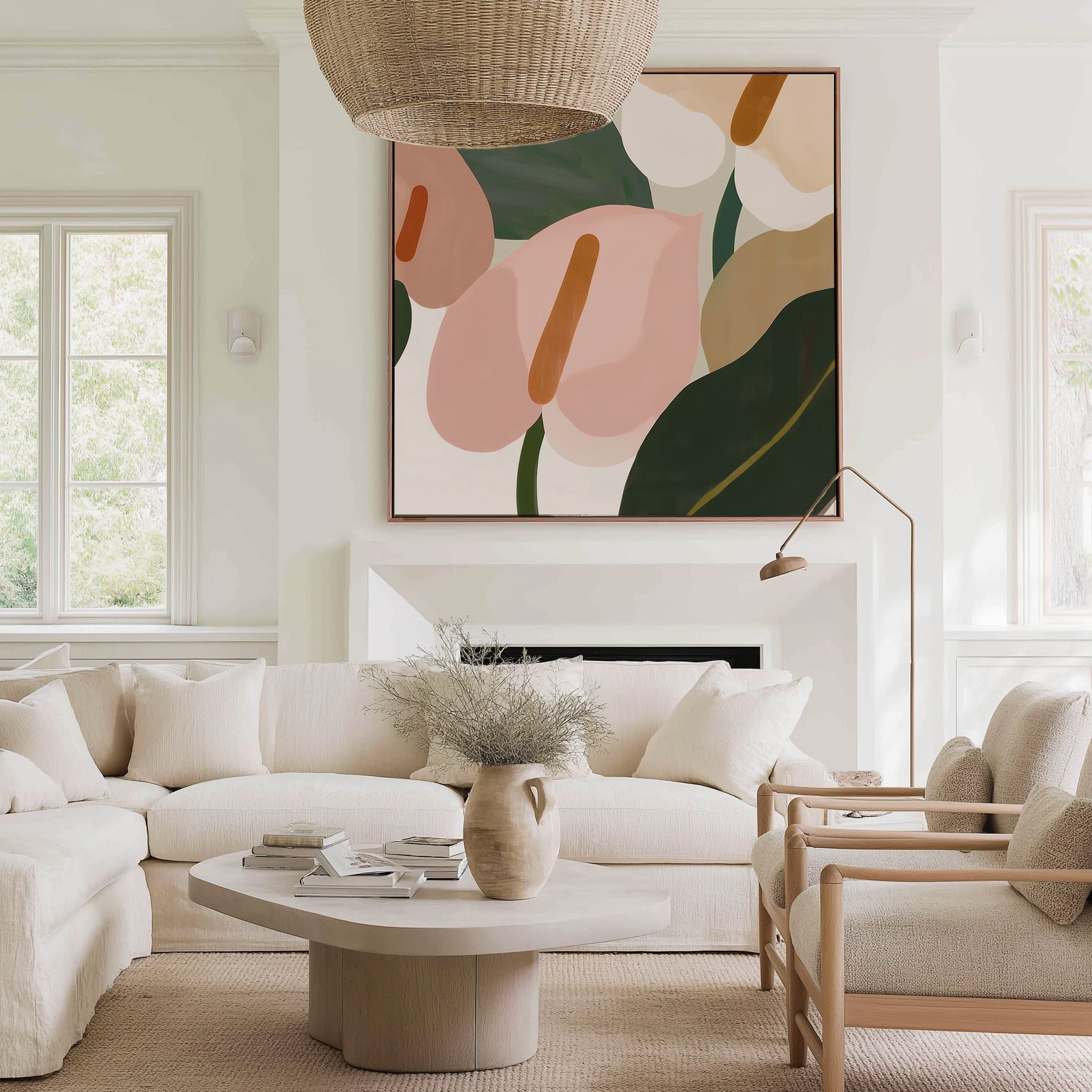 Anthurium l  - Framed Canvas