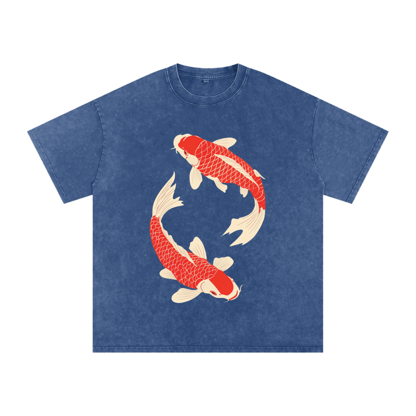 Koi Fish Japanese Art Tee – Vintage Heavyweight T-Shirt