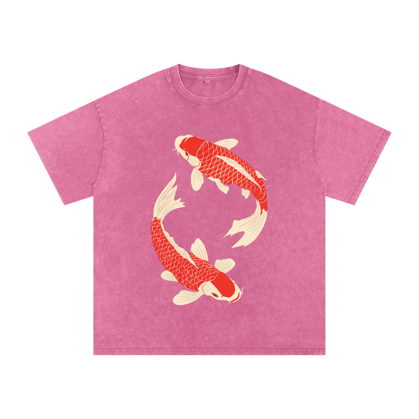 Koi Fish Japanese Art Tee – Vintage Heavyweight T-Shirt