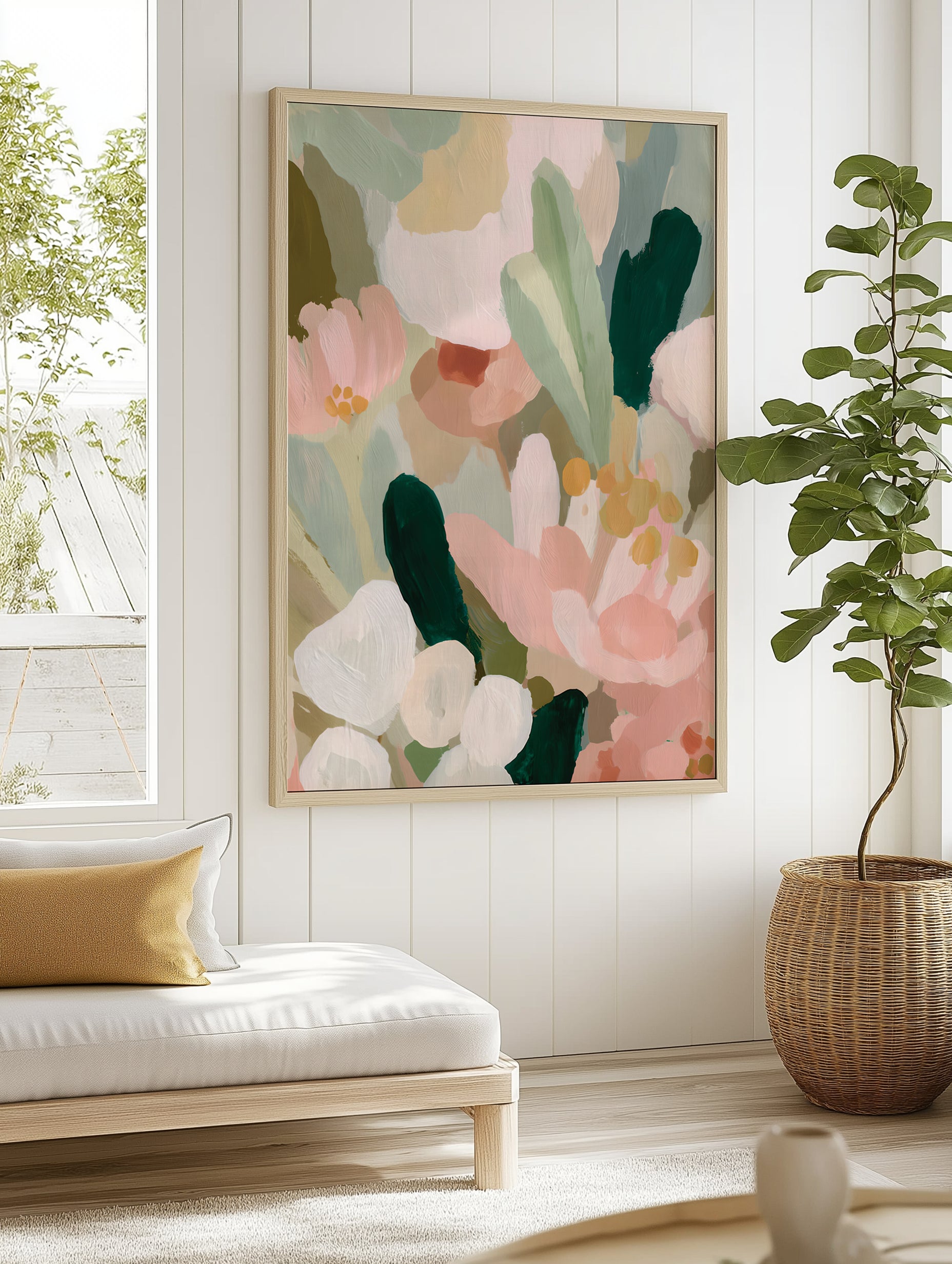 Abstract Australian Native Floral Wall Art Print