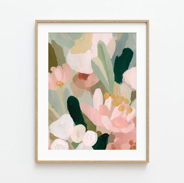 Abstract Australian Native Floral Wall Art Print