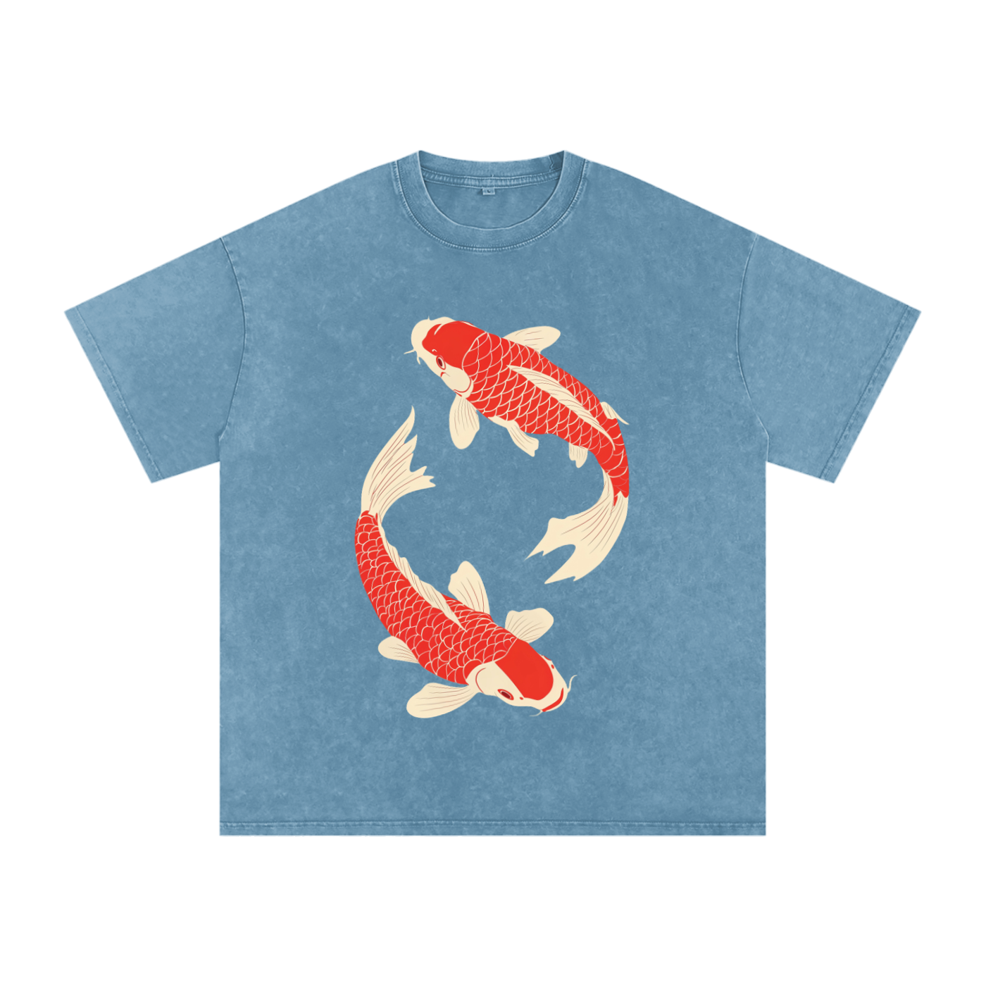 Koi Fish Japanese Art Tee – Vintage Heavyweight T-Shirt