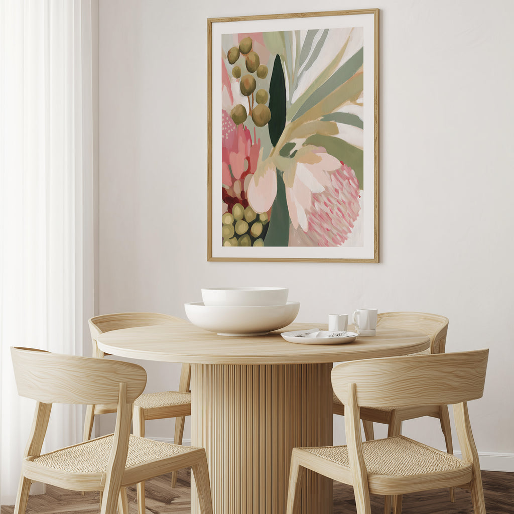 Abstract Australian Native Botanical Wall Art Print